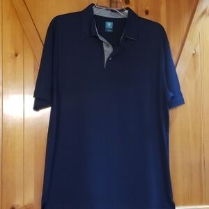 𝅺pro tour polo style golf shirt navy men's size medium EUC
